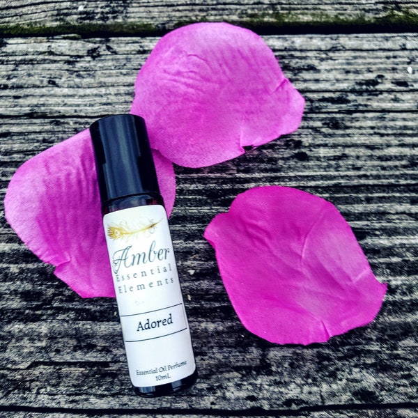 Adored: rose and lavender natural perfume blend