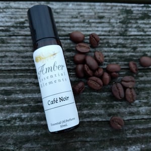 Café Noir: coffee, cinnamon, and vanilla natural perfume blend image 1