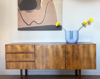 Mid-century wooden sideboard credenza 1950s