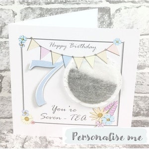 70TH BIRTHDAY CARD - Personalised Card - Mum 70th Birthday - Grandma - Auntie - Nan - Dad - Grandad