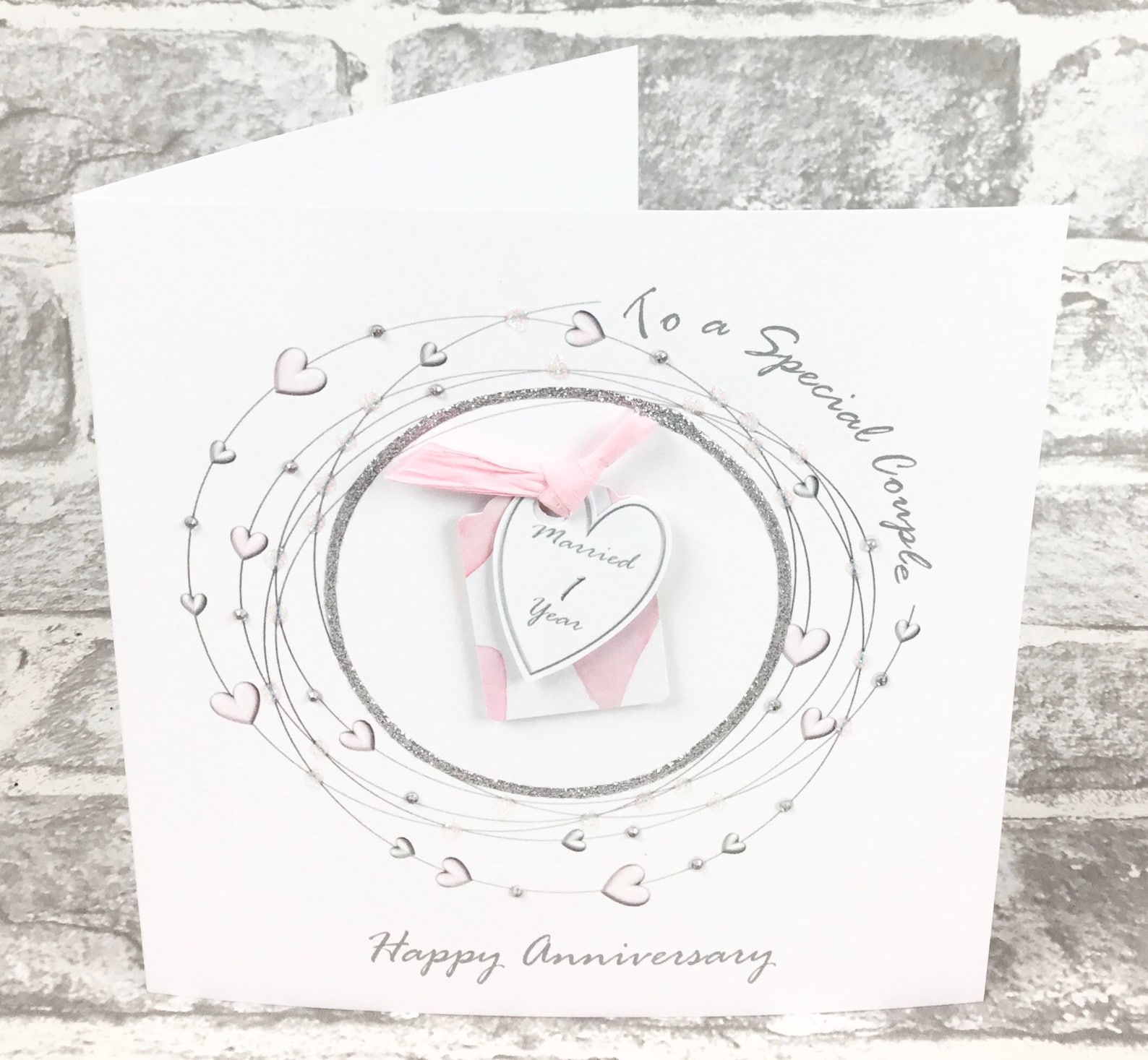 1st WEDDING ANNIVERSARY Card Paper Anniversary Etsy
