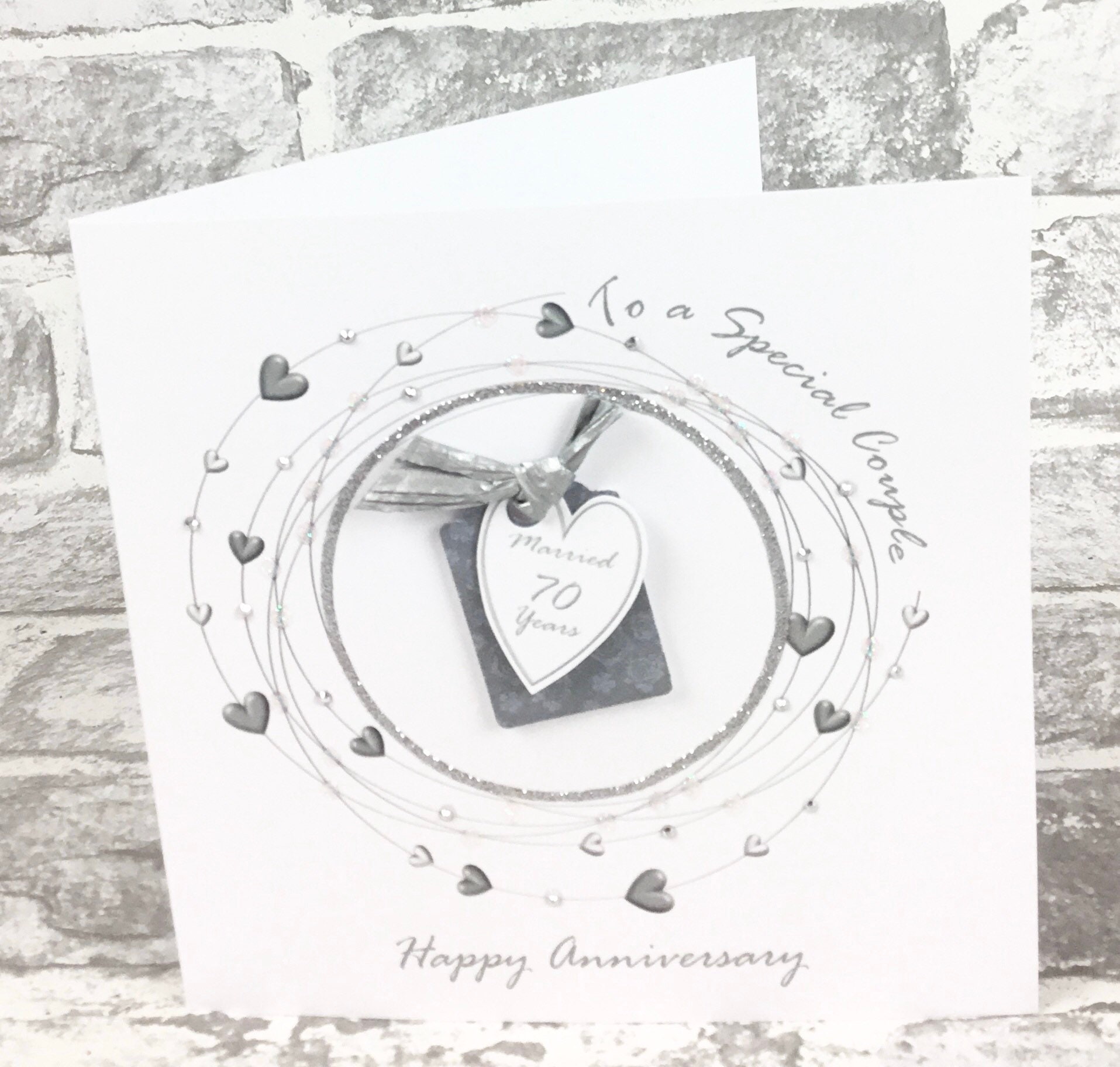 platinum anniversary card