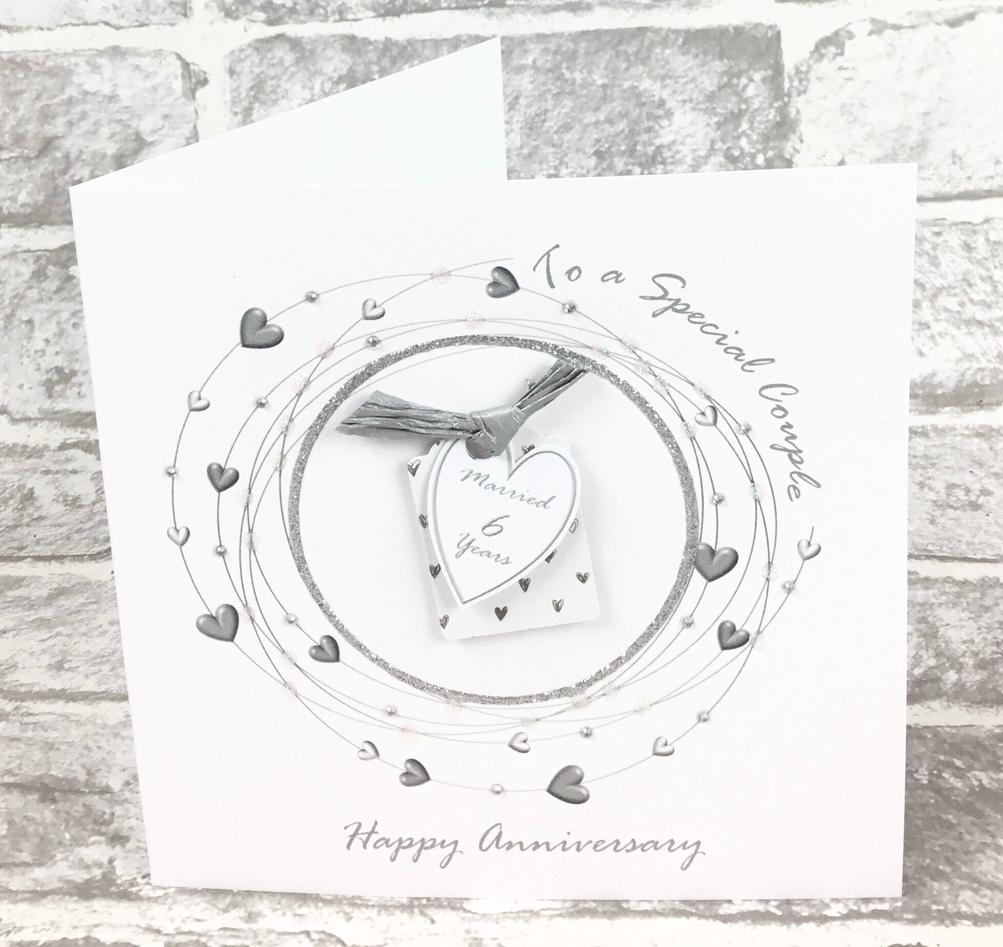 6th WEDDING ANNIVERSARY Card Iron Anniversary Personalised Etsy UK