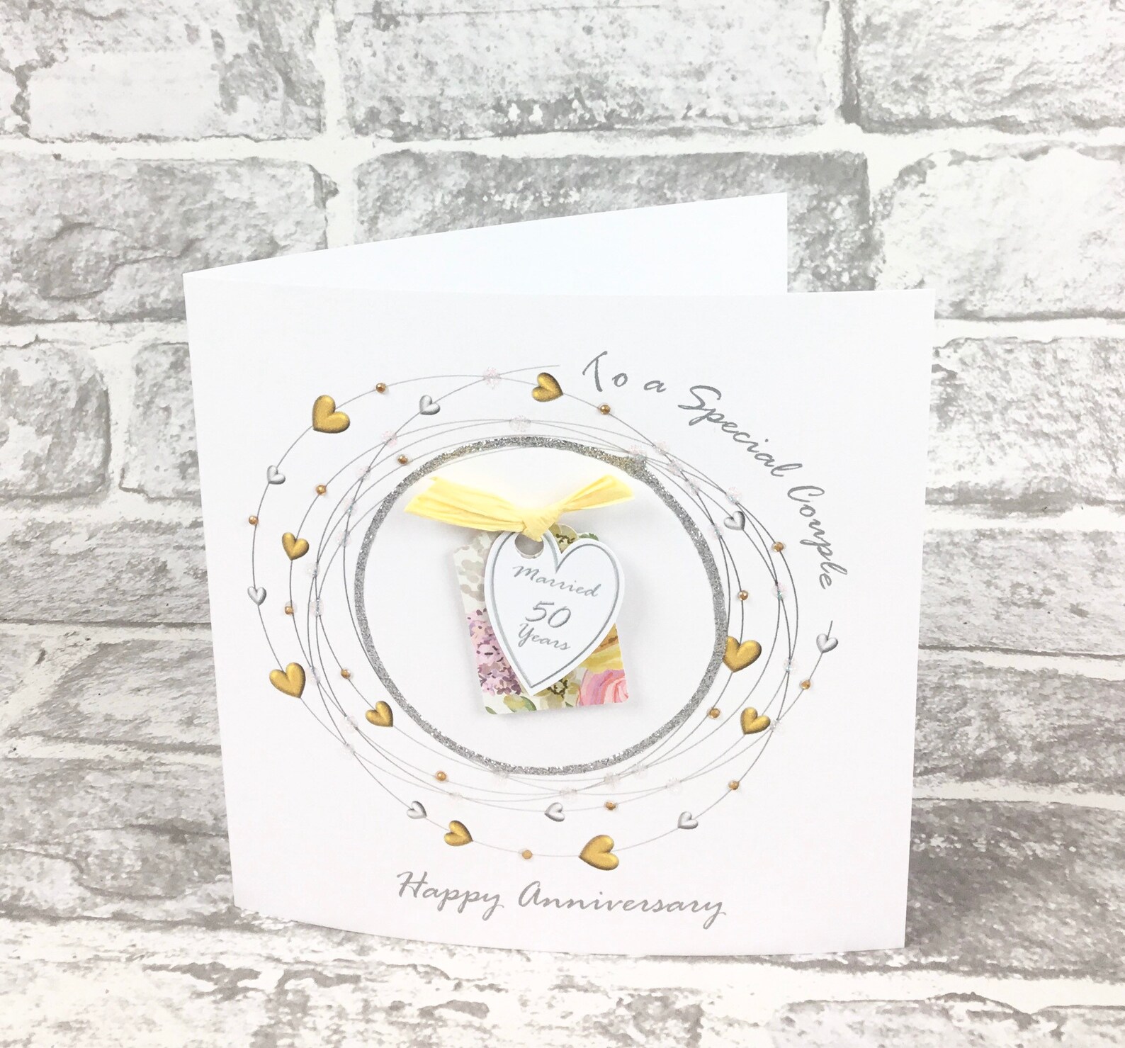 50th WEDDING ANNIVERSARY Card Golden Anniversary Etsy UK