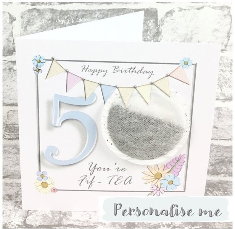 PERSONALISED 50TH BIRTHDAY CARD Daughterinlaw 50th Etsy