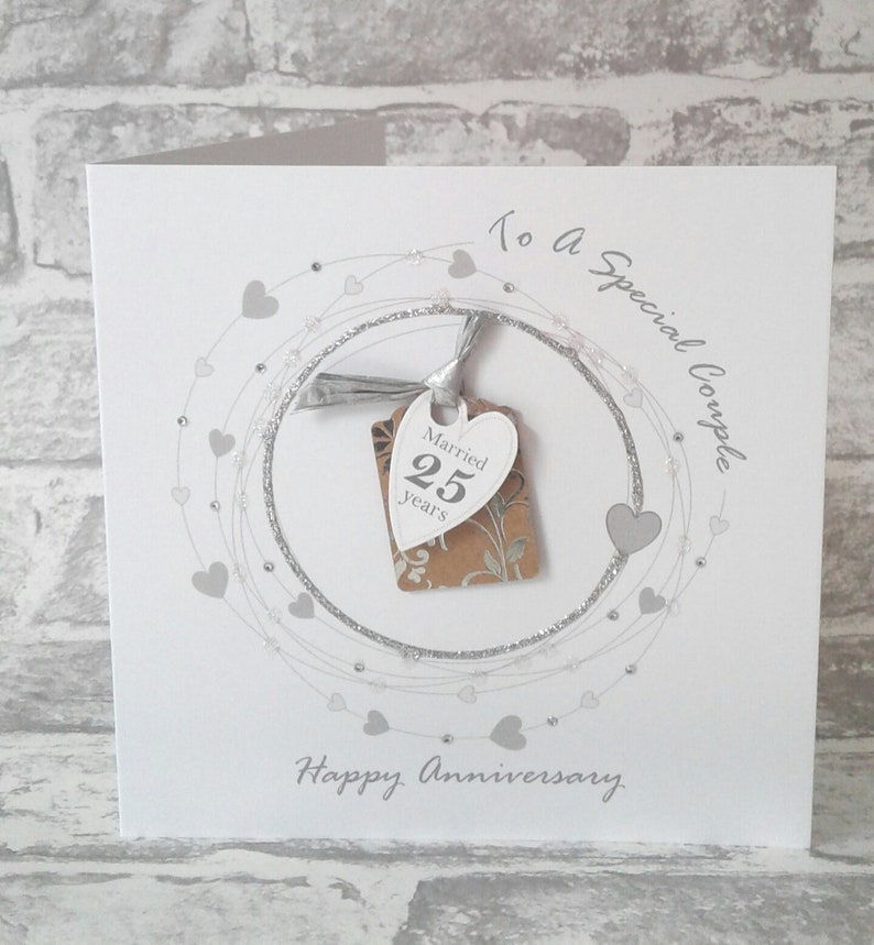 Silver Anniversary ***NEW*** 25th WEDDING ANNIVERSARY Card