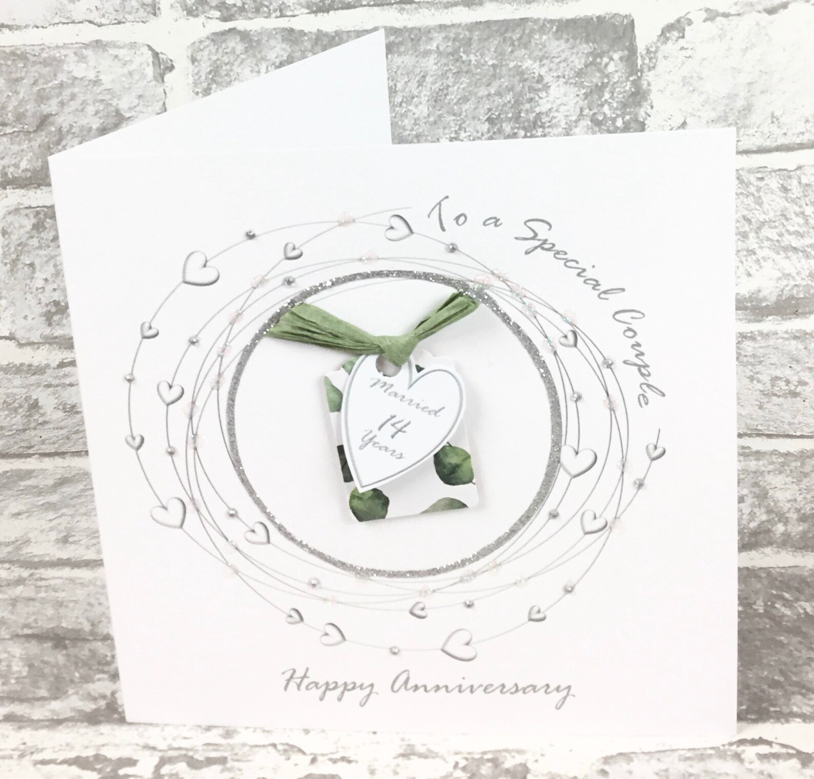 14th WEDDING ANNIVERSARY Card Ivory Anniversary Etsy UK