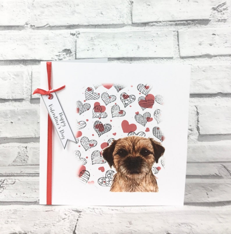 BORDER TERRIER Anniversary Card Valentines Card Birthday ...