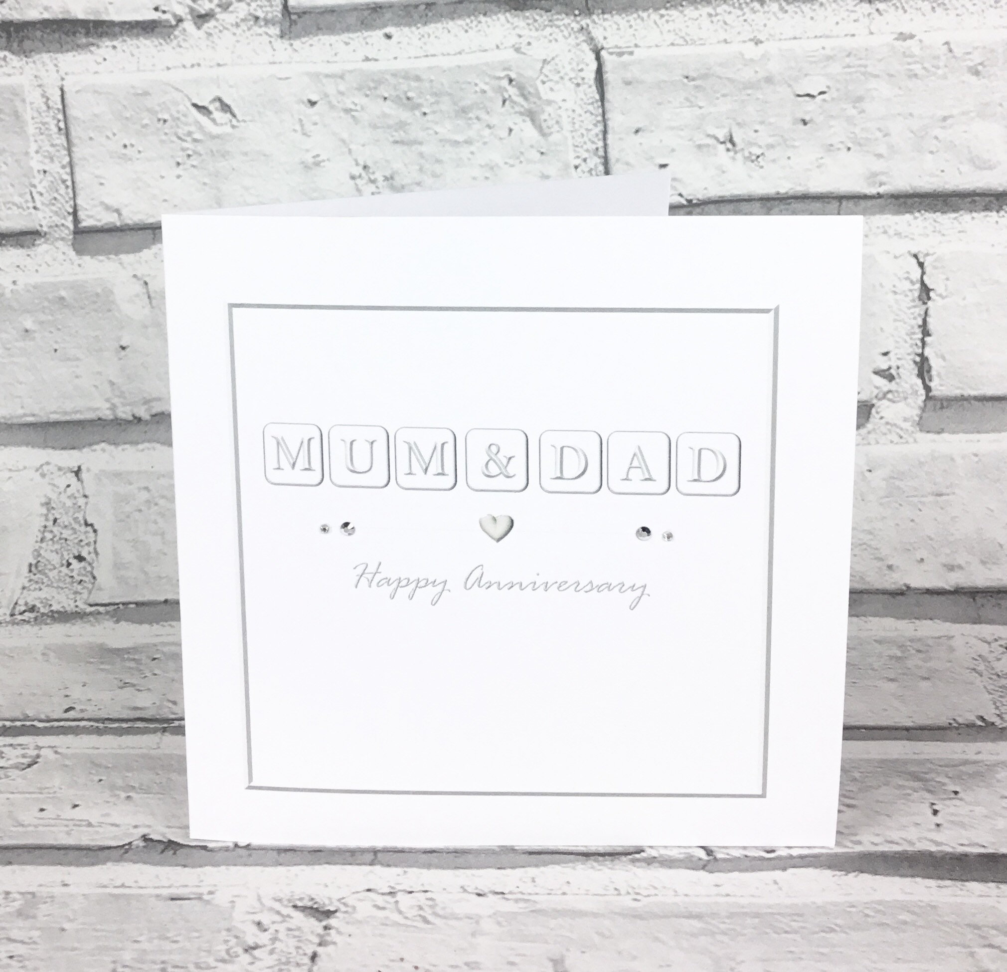MUM DAD Anniversary Card Etsy UK