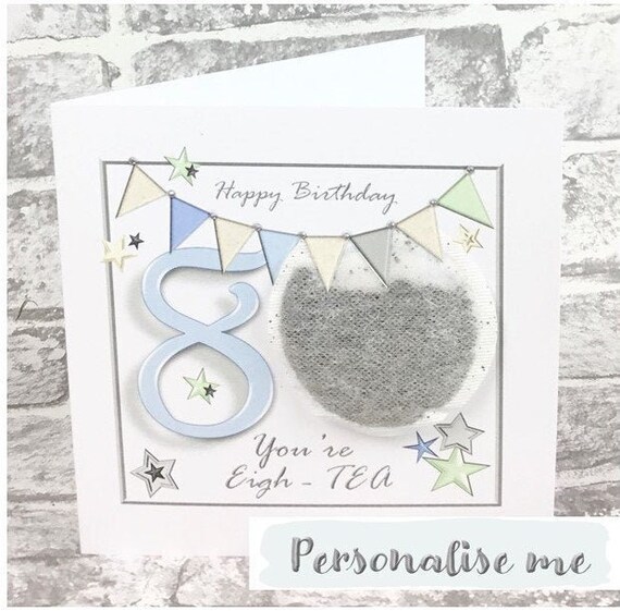 Download Personalised 80th Birthday Card Grandad 80th Birthday Card Etsy