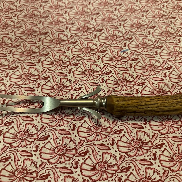 Vintage Stag Handle Carving Fork