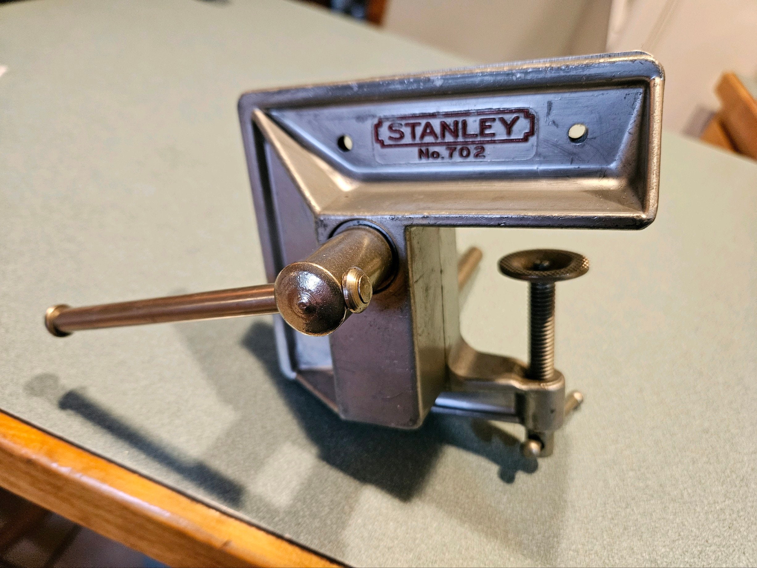 Vintage Stanley 702 Corner Vise Etsy