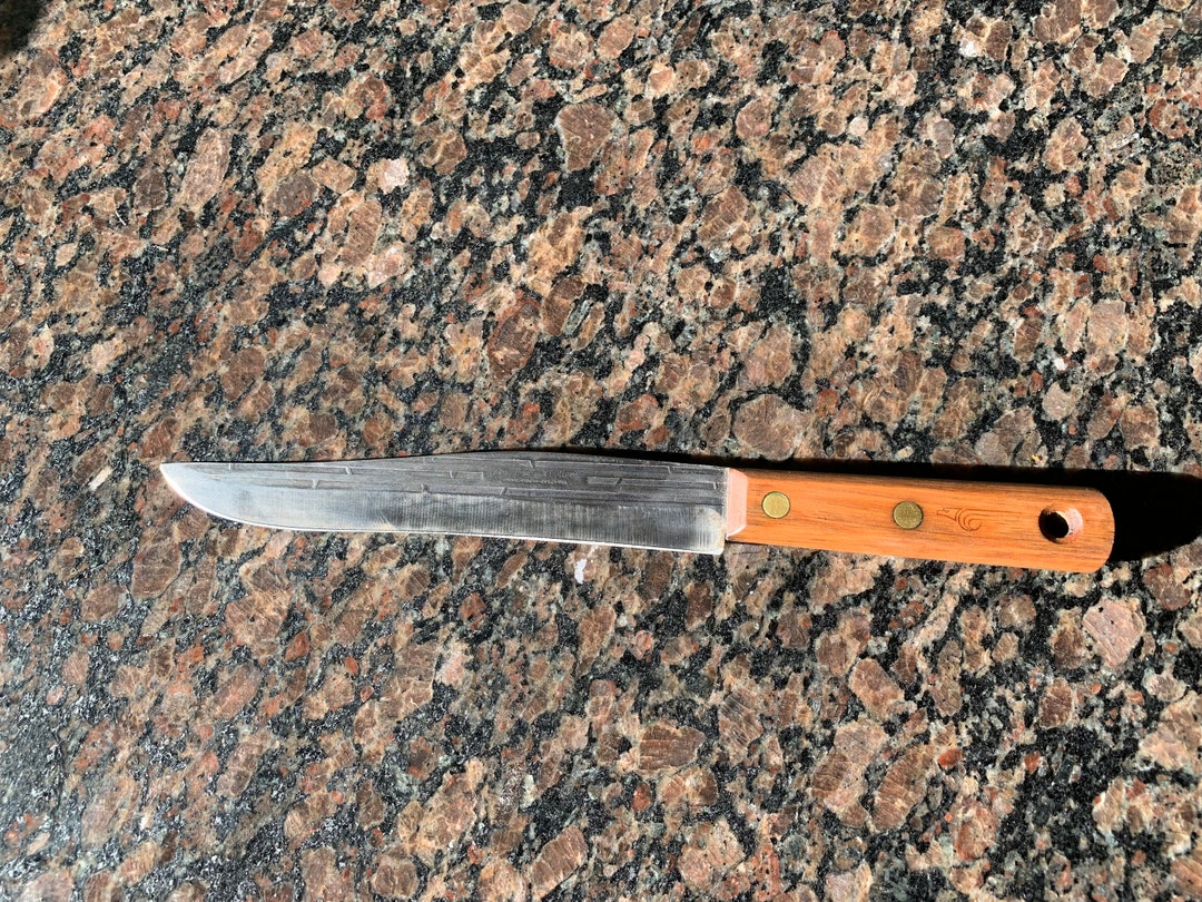 Vintage Regent Cutlery Carbon Steel Slicing Knife Etsy