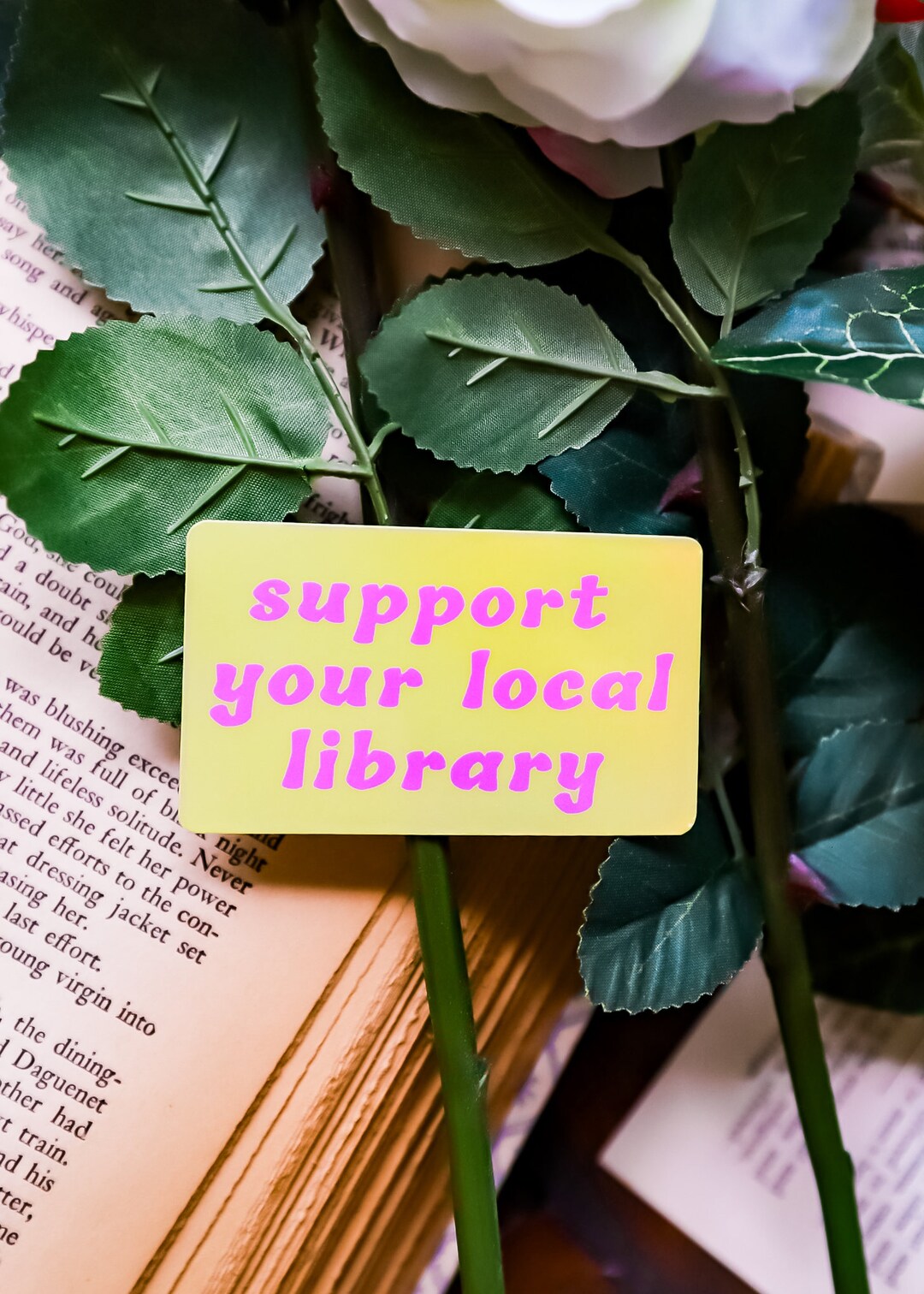 Support Your Local Library Sticker Bookish Kindle Accessory Gifts for ...