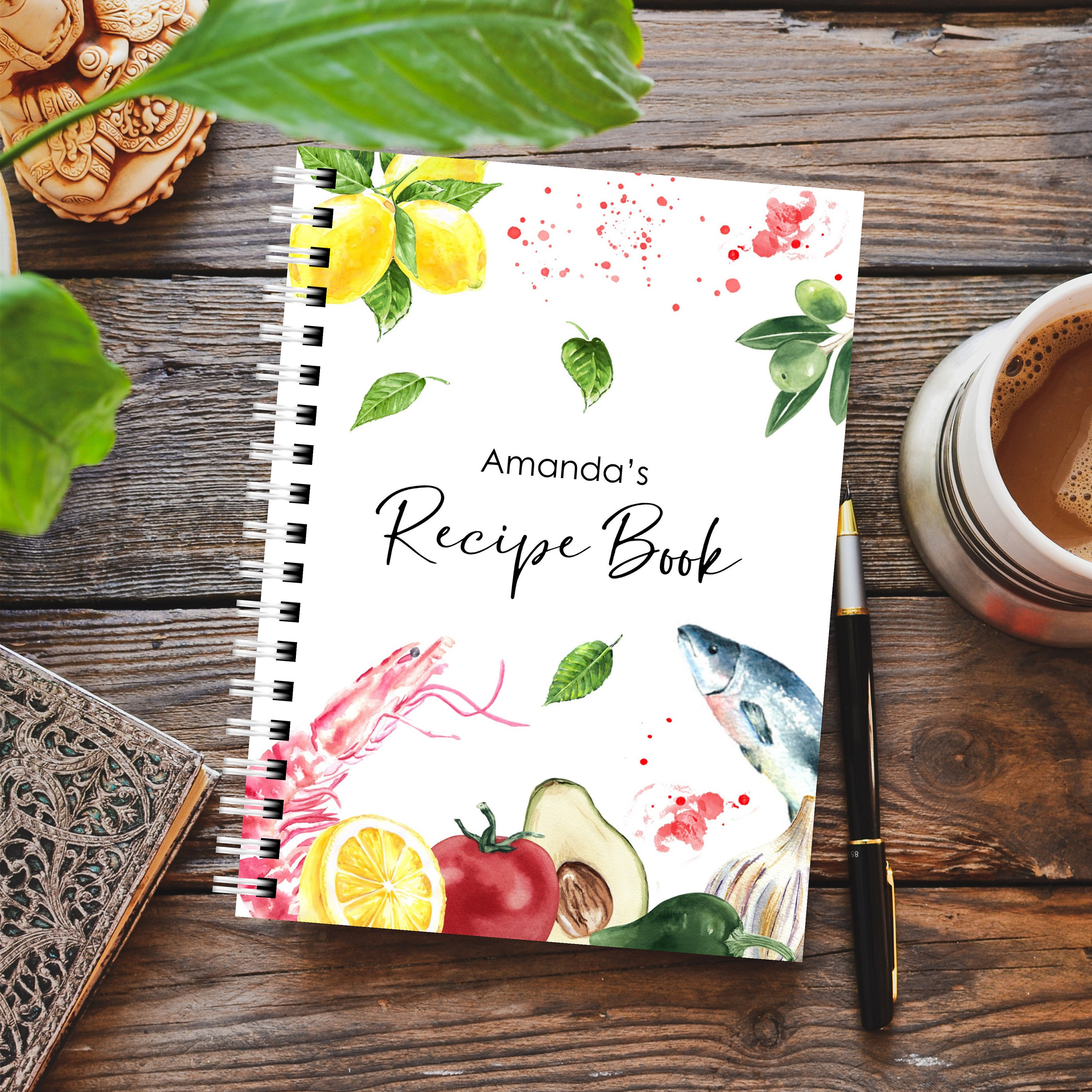 Recipe Book Personalised Recipe Book my own recipes | Etsy