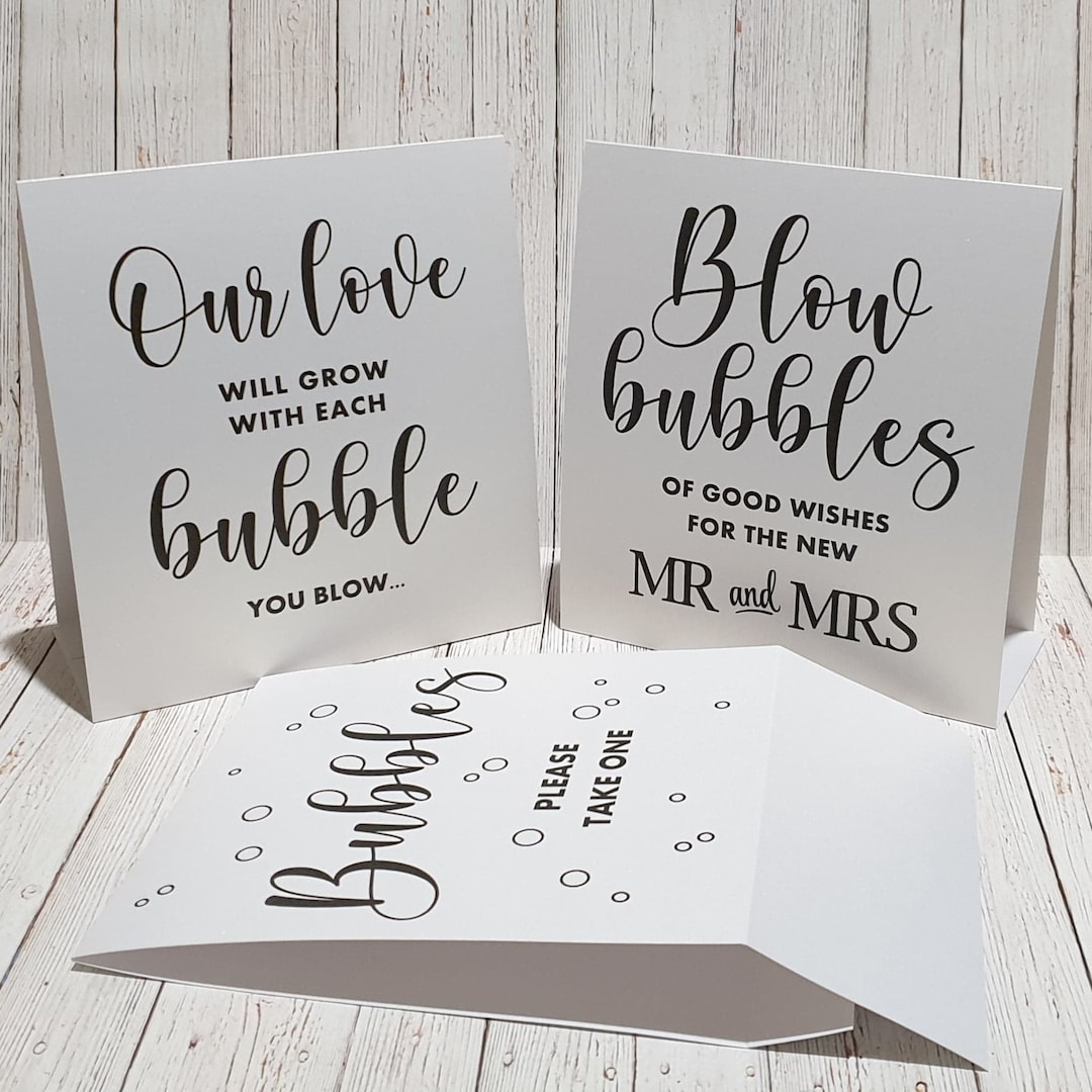 Wedding Bubble Sign/wedding Bubbles Etsy Australia