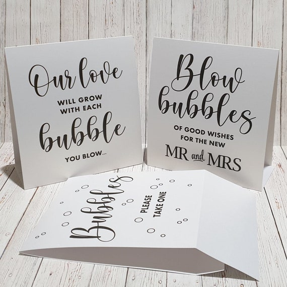 Wedding Bubble Sign - Etsy Australia