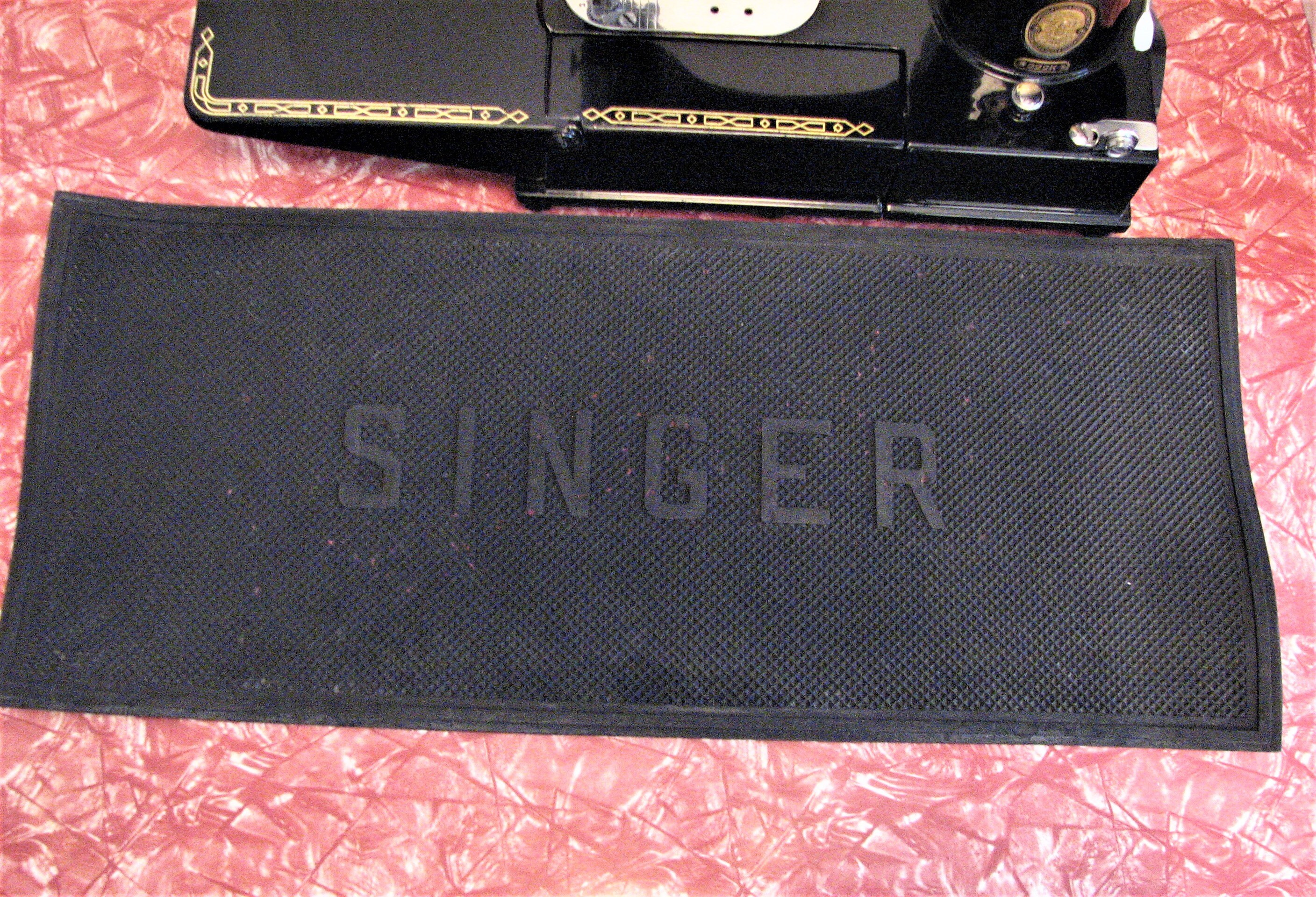 Vintage Singer Featherweight sewing machine rubber mat. Will Etsy