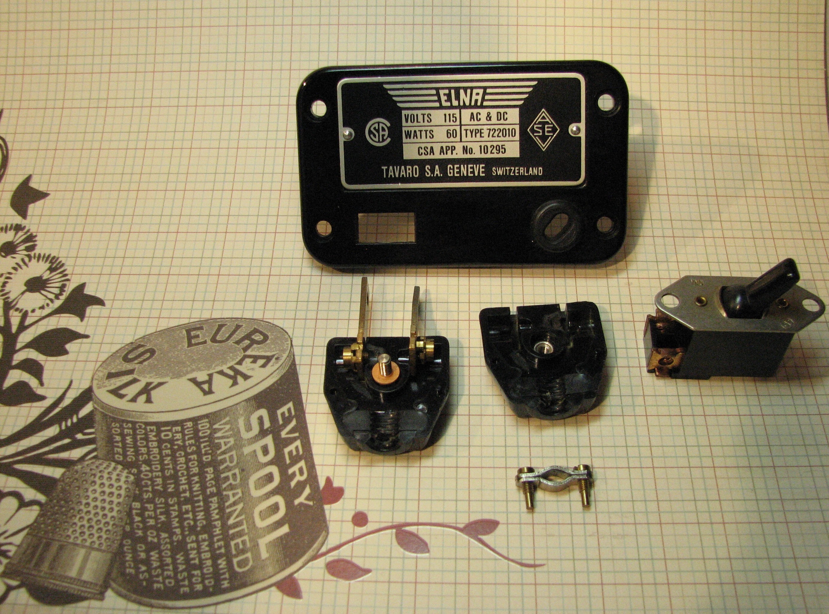 Elna Supermatic Model Number 722010 Parts. Etsy Canada