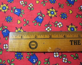 Vintage 1960's fabric 44 inches wide by 1&1/4 yards long