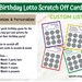 Tera reviewed Custom Birthday Scratch Off Card, Personalized Birthday Scratch Card, Birthday Lotto, Scratch to Reveal, Scratch Birthday Cards Custom