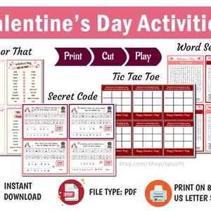 Valentines Day Classroom Exchange, School Valentine, Valentines Day Printable Games, Valentine Activities for Kids, Valentine This or That image 1