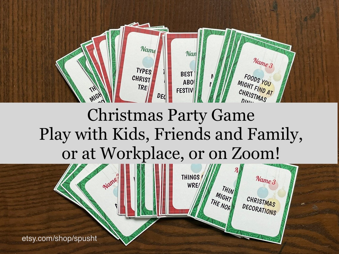 Christmas 5 Second Game, Holiday Game for Work, Fun Christmas Party