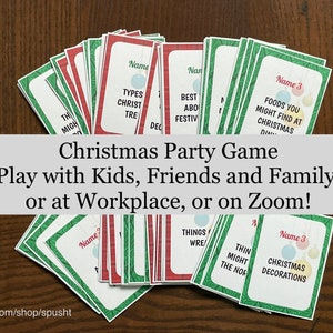 Christmas 5 Second Game, Holiday Game for Work, Fun Christmas Party Games, for Large Group, Name Three, Minute to Win It, Family Game Night image 5