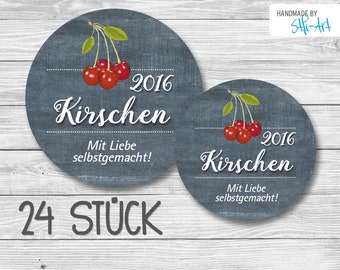 24 Küchen-Etiketten | 40 mm ø