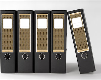 5 Folder Backs - Labels | 57 x 190 mm