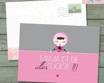 POSTCARD "Mama Allercoolste" - A6