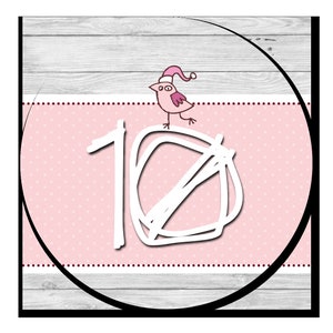 24 Advent Calendar Numbers | 40 mm . . . . . . . . . .