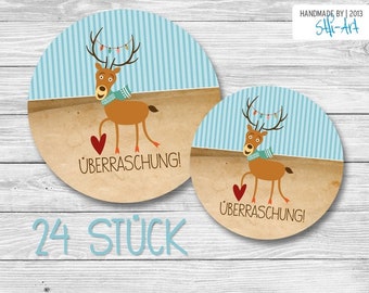 24 Gift Stickers