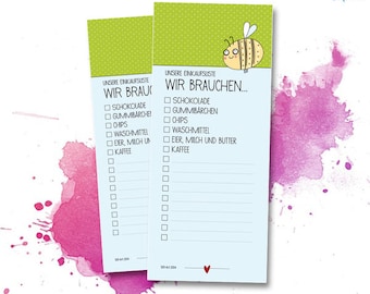 NOTIZBLOCK &quot;We need&quot; - 50 sheets - 62 x 148 mm