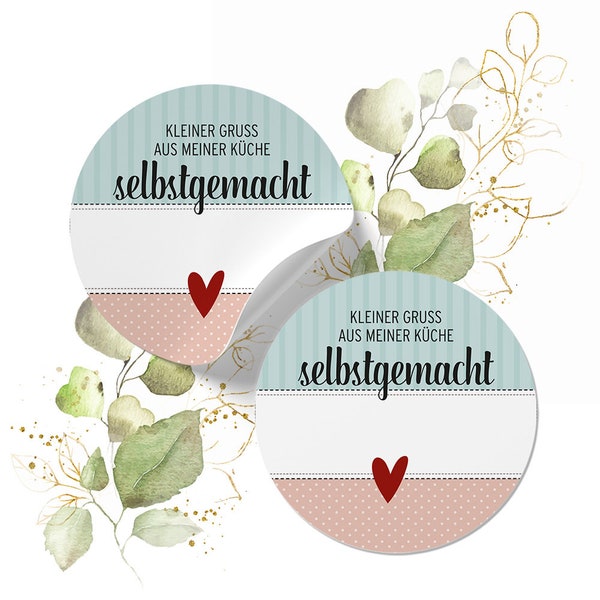 12 oder 24 Etiketten "Selbstgemacht"