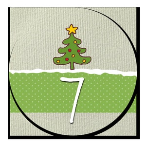 24 Advent Calendar Numbers | 40 mm . . . . . . . . . .