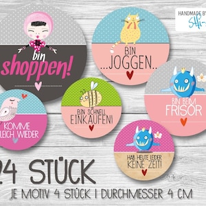 24 Stickers | 40 mm - &quot;I am...&quot;
