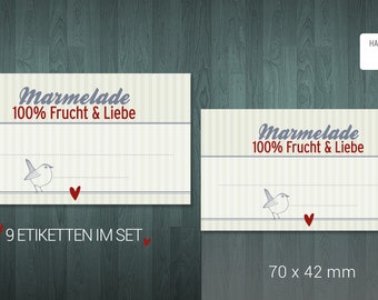 12 kitchen labels | 70 x 42 mm