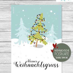 Weihnachtliche Postkarten