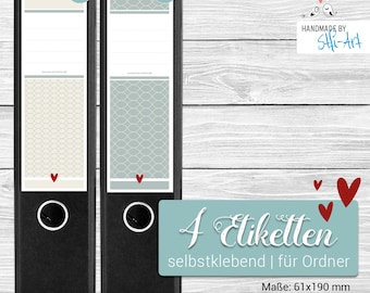4 Folder Backs - Labels | 61 x 190 mm