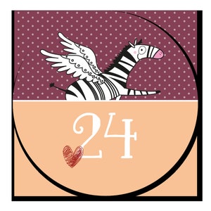 24 Advent Calendar Numbers | 40 mm . . . . . . . . . .