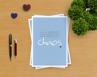 POSTKARTE "... Chaos" - DIN A6