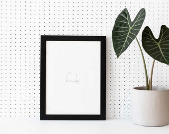 Unique picture frame (21.5x16.5) with saying – stylish decoration and perfect gift idea!