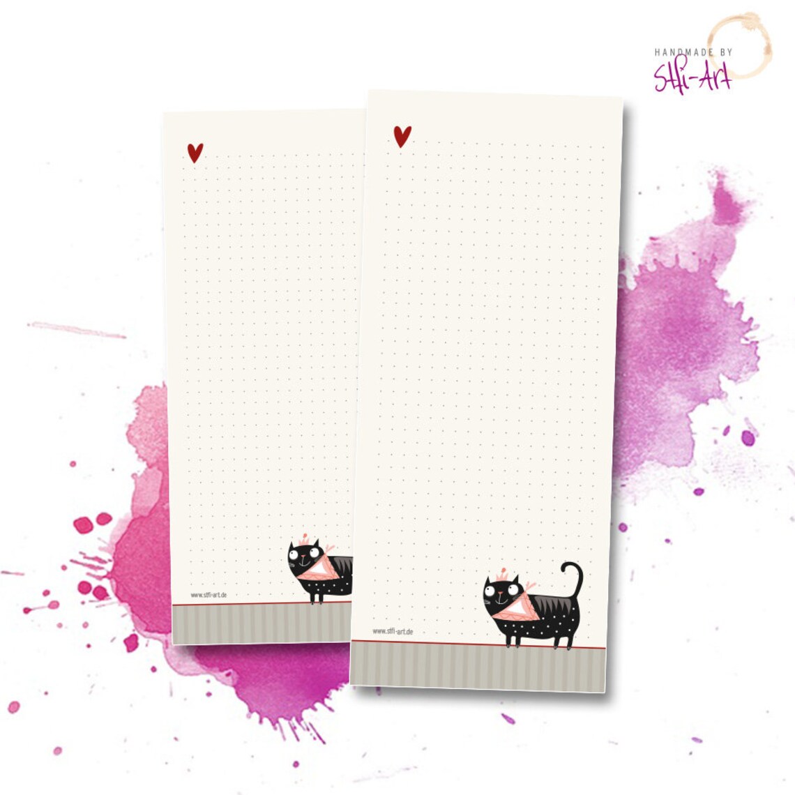 Notepad | Pretty Writing Pad With Design | 50 Sheets - 62 X 148 Mm - Etsy