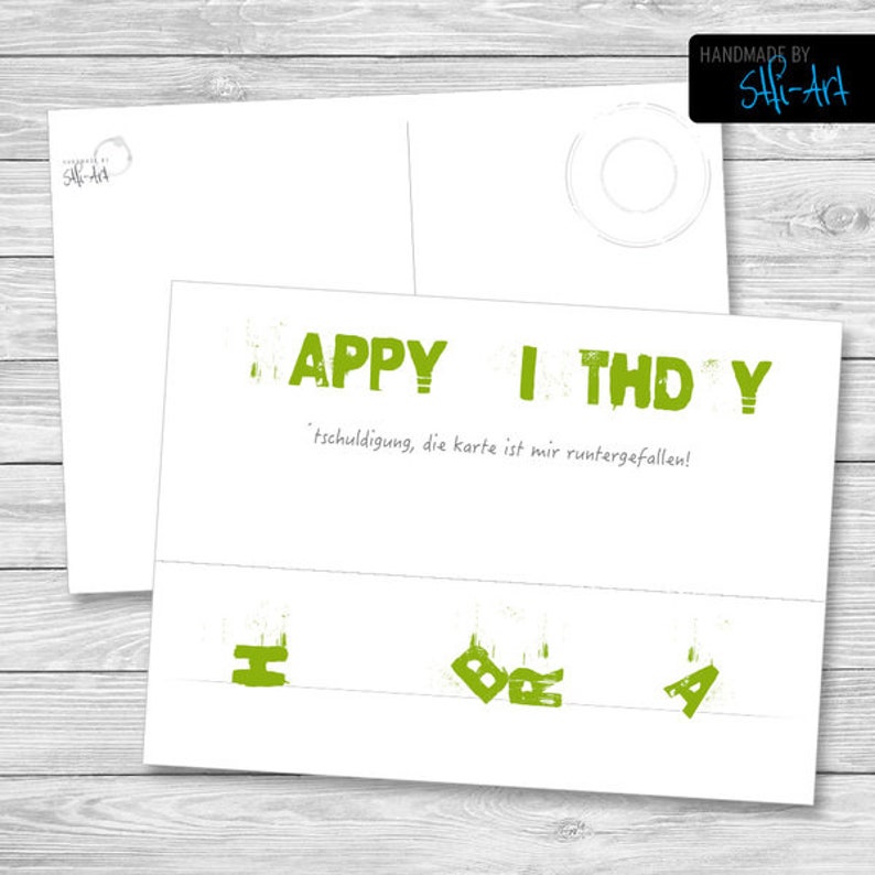 POSTCARD Happy Birthday A6 image 2