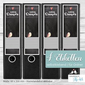 4 Folder Backs - Labels | 60 x 200 mm