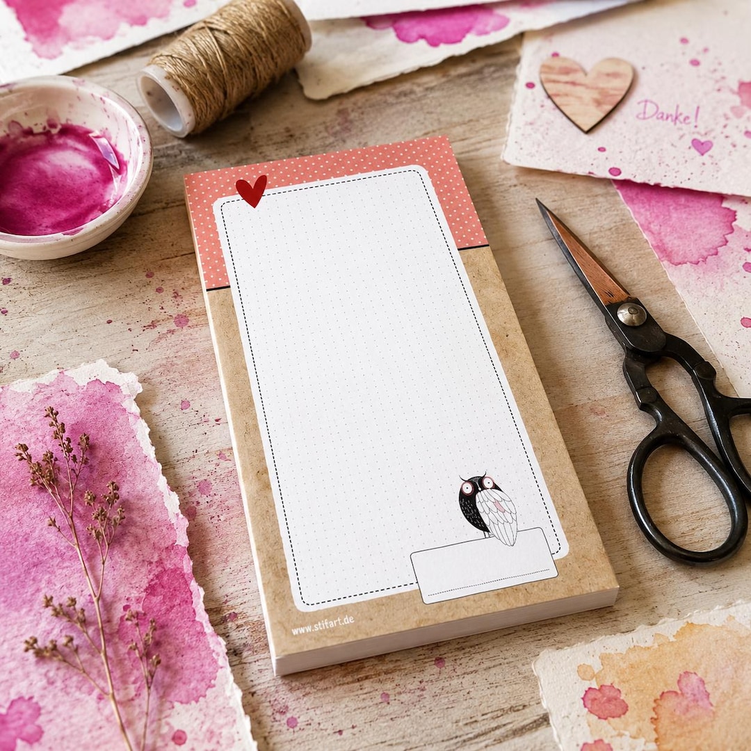 Notepad | Pretty Writing Pad With Design | 50 Sheets - 62 X 148 Mm - Etsy