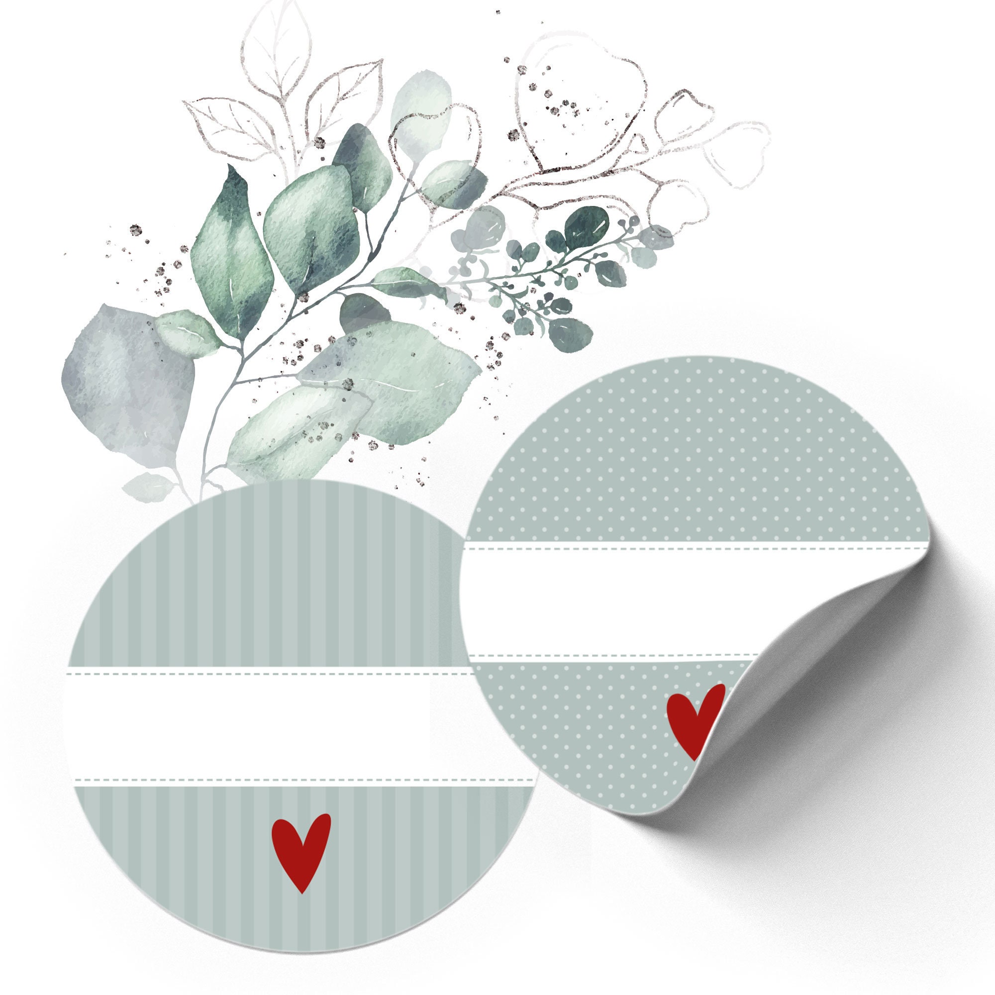 24 Küchen-Etiketten 40 mm ø | Etsy