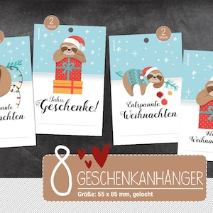 8 Geschenkanhänger