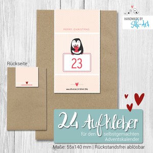 24 Advent Calendar Numbers | 55 x 140 mm